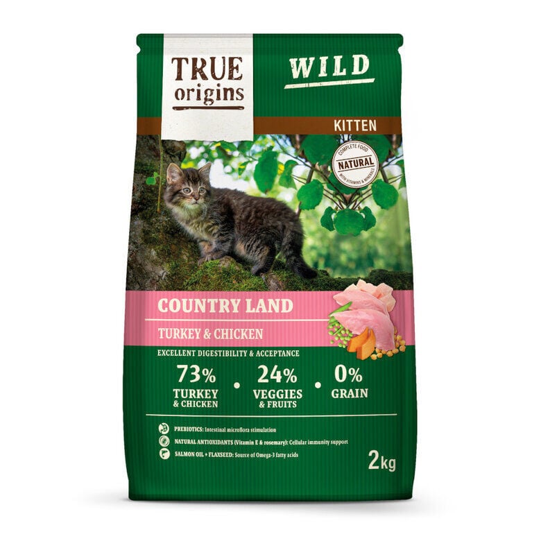 True Origins Wild - Croquettes Poulet &Dinde pour Chatons - 2Kg Image num&eacute;ro 1
