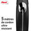 Flexi - Laisse Classic avec Cordon Noir pour Chien - M 5m Indicateur image num&eacute;ro 5