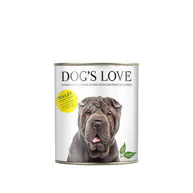 Dog's Love - Boite Menu Complet 100% Naturel au Poulet pour Chiens - 200g