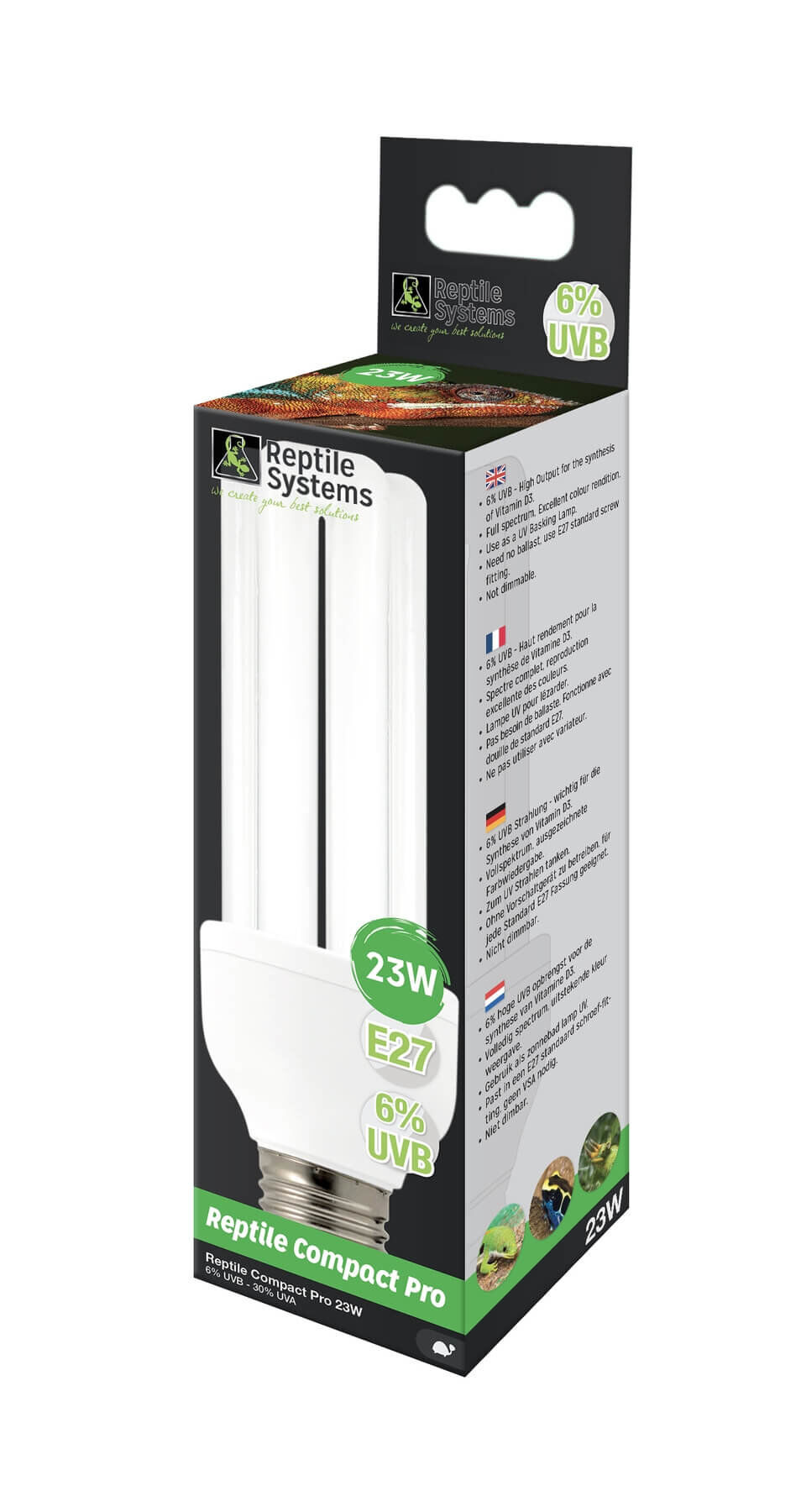 Reptile Systems - Lampe Compact Pro 6% UVB E27 pour Reptiles - 23W Image num&eacute;ro 1