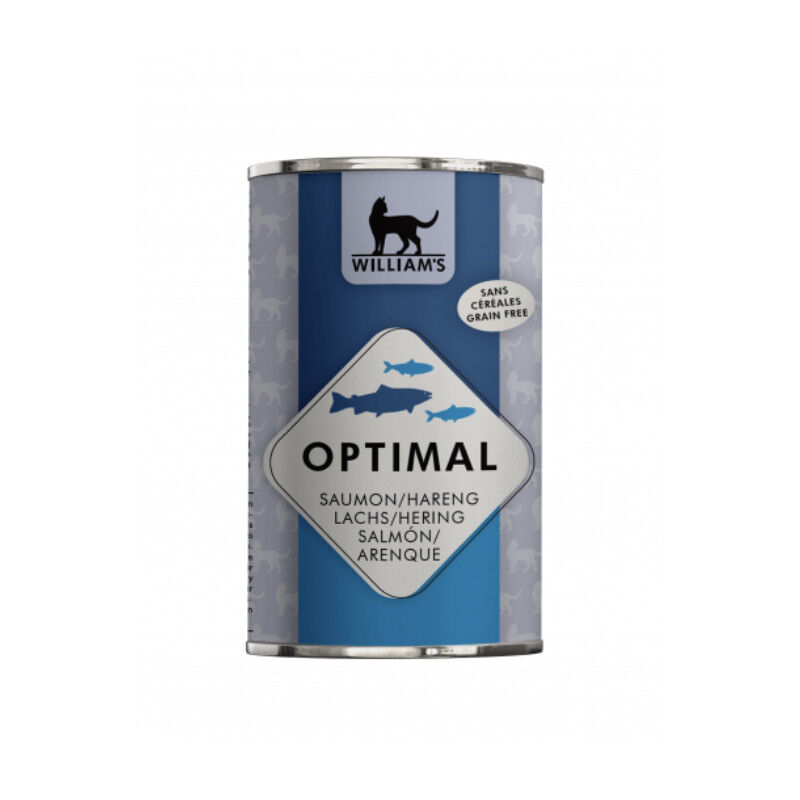 William's - P&acirc;t&eacute;e Optimal Saumon/Hareng Pour Chat - 375G Image num&eacute;ro 1