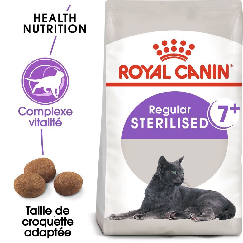 Royal Canin - Croquettes Sterilised 7+ pour Chat Senior - 400g Image numéro 1 Royal Canin - Croquettes Sterilised 7+ pour Chat Senior - 400g Image numéro 1