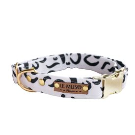 Le Muso - Collier Oslo Blanc et Noir pour Chiens