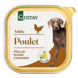 Gustav - Pâtée Adulte au Poulet pour Chiens - 300g
