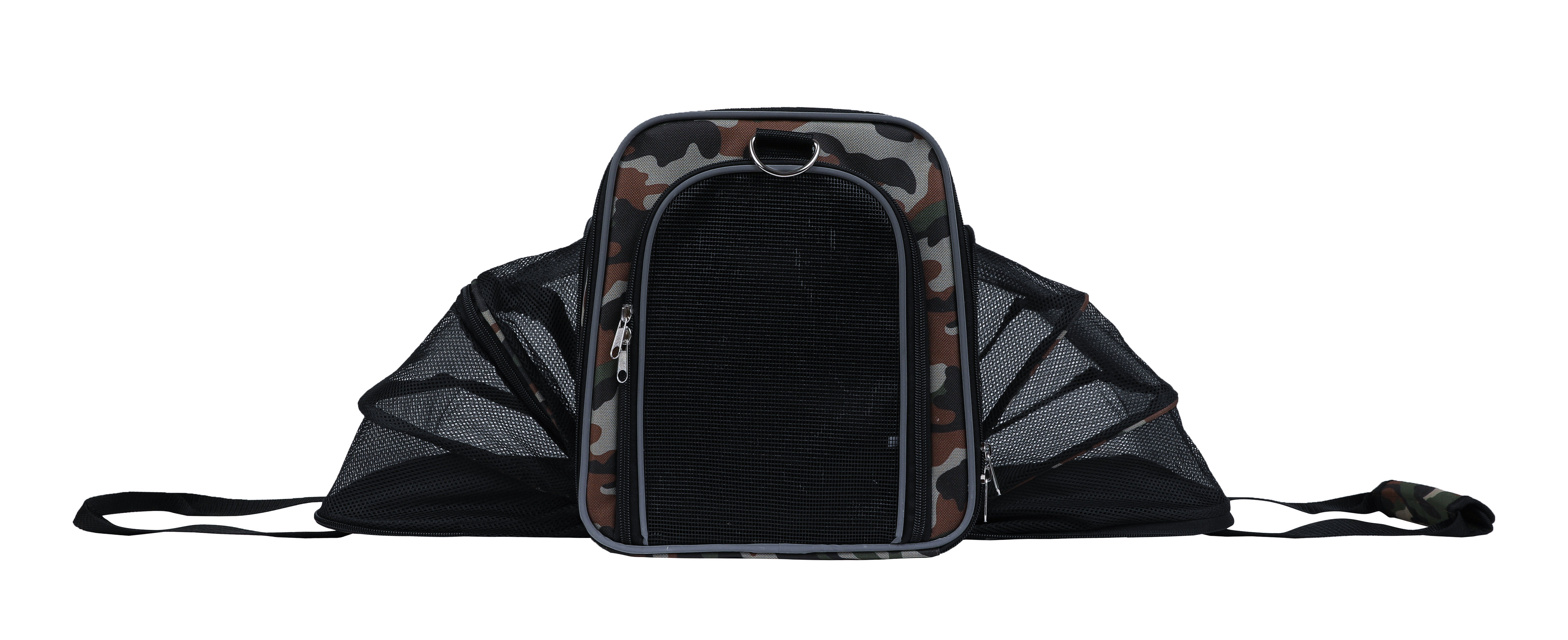 Wouapy - Sac de Transport Camping Camouflage pour Chien - 45x25x28cm Image num&eacute;ro 2