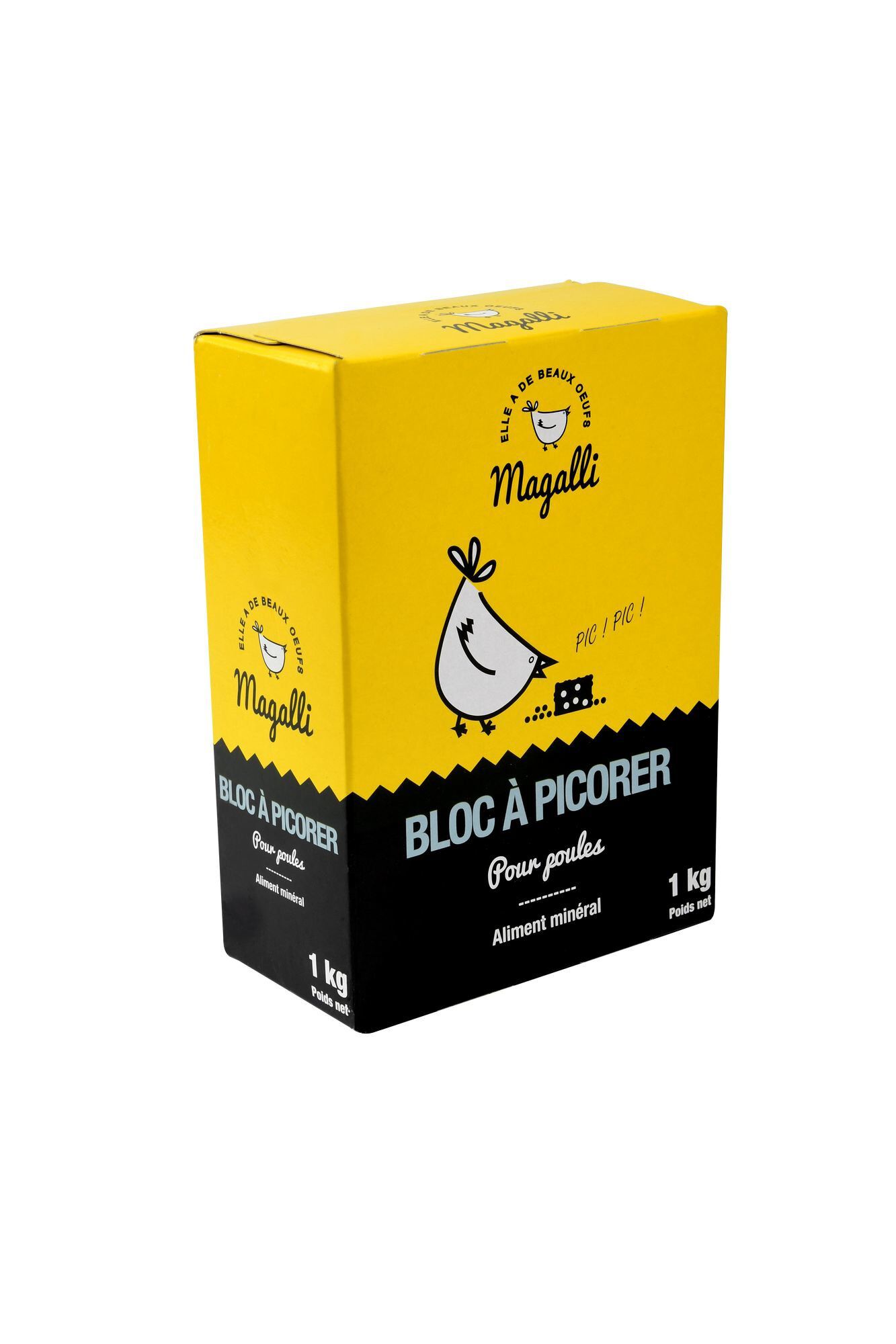 Magalli - Bloc &agrave; Picorer pour Basse-cour - 1Kg Image num&eacute;ro 1