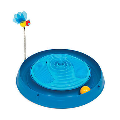 Catit - Jouet Circuit 3 en 1 Bleu pour Chats - 38cm