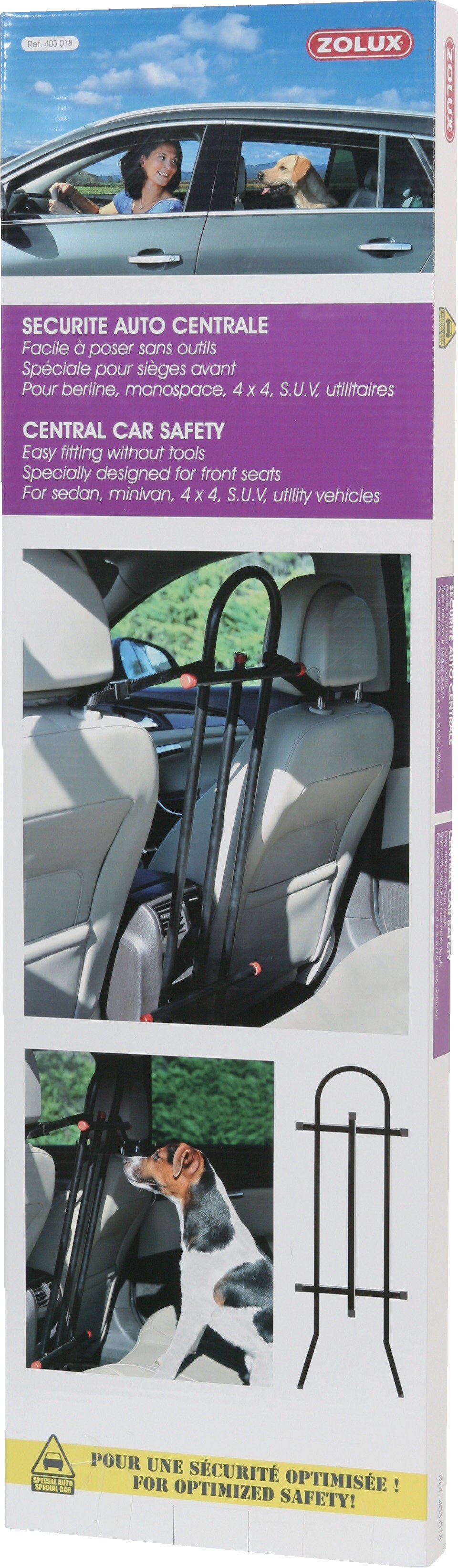 Zolux - Grille de S&eacute;curite Auto Centrale pour Chien Image num&eacute;ro 4