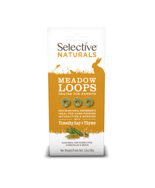 Supreme Science - Selective Naturals Meadow Loops pour Rongeurs - 80g