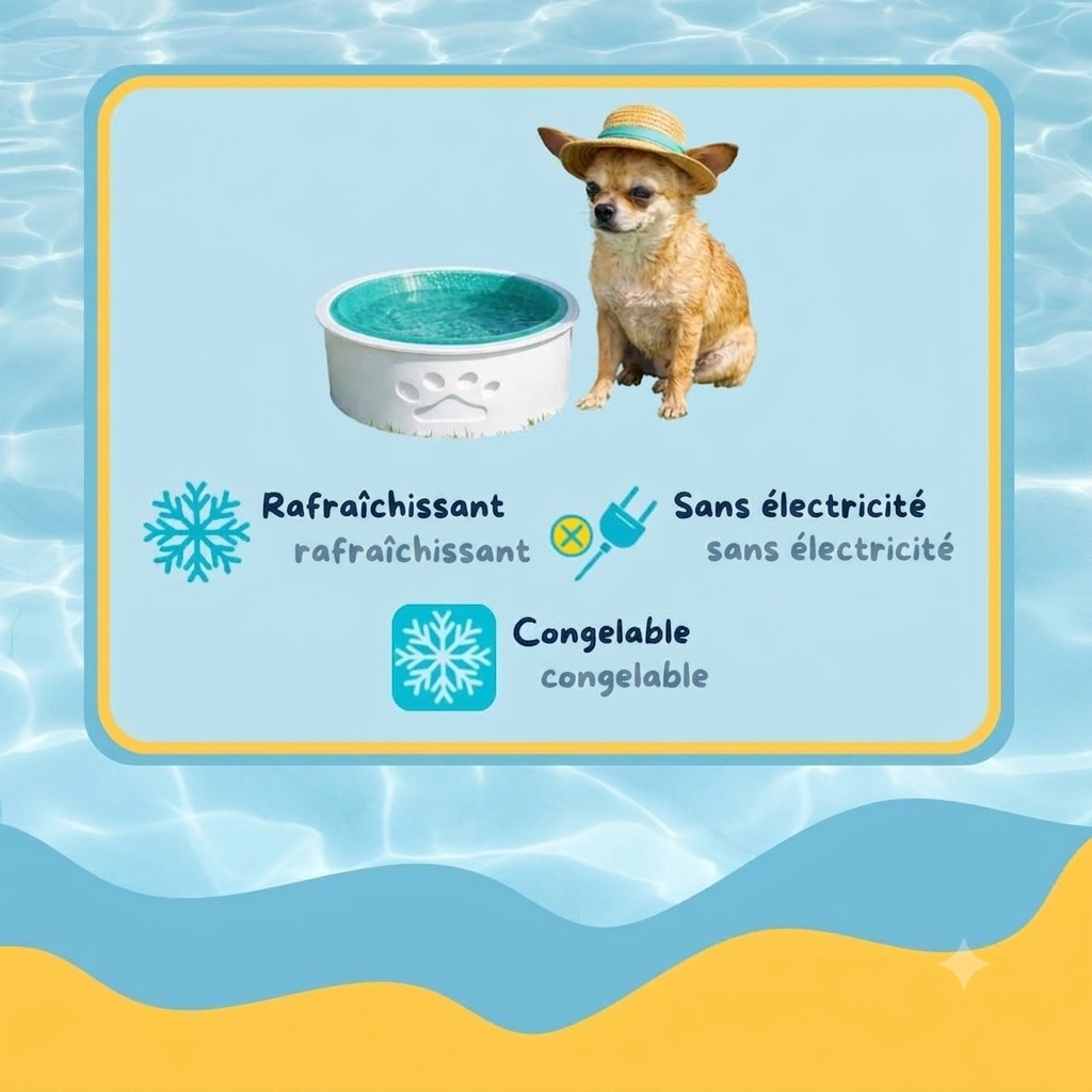Summer Vibes - Bol Rafra&icirc;chissant pour Chiens - 22cm Image num&eacute;ro 4