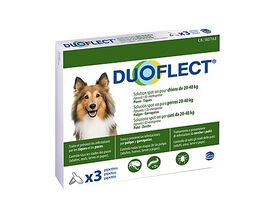 Duoflect - Pipettes Antiparasitaire de 20 à 40Kg pour Chien - x3