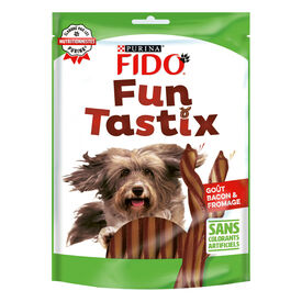 Fido - Friandises Funtastix Bacon et Fromage pour Chien - 150g