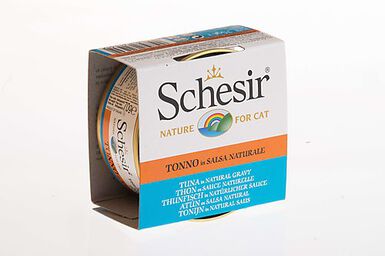 Schesir - Boîte Pâtée au Thon en Sauce Naturelle pour Chat - 70g