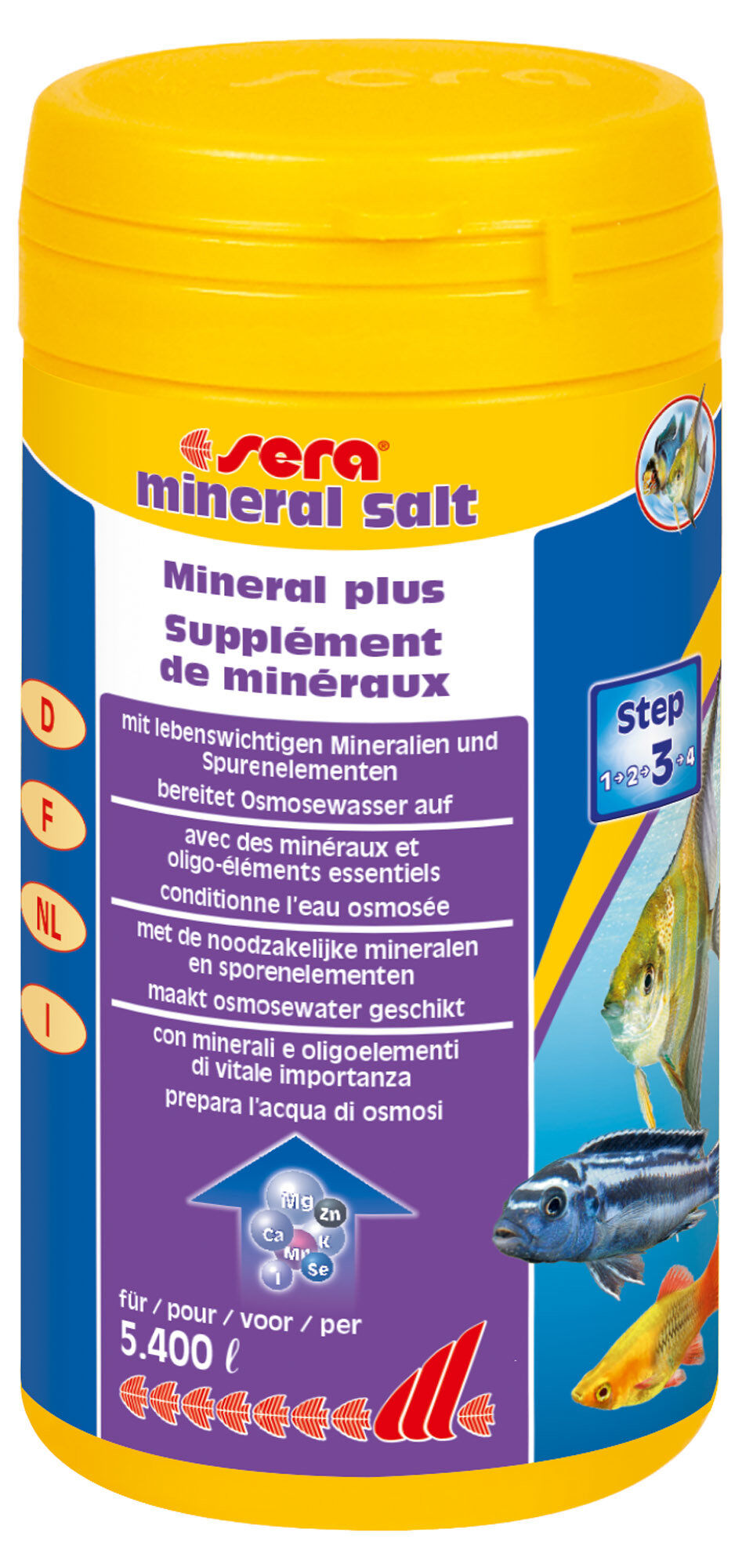 Sera - Conditionneur d'Eau avec Min&eacute;raux et Oligo-&eacute;l&eacute;ments Mineral Salt pour Aquarium - 270g Image num&eacute;ro 1