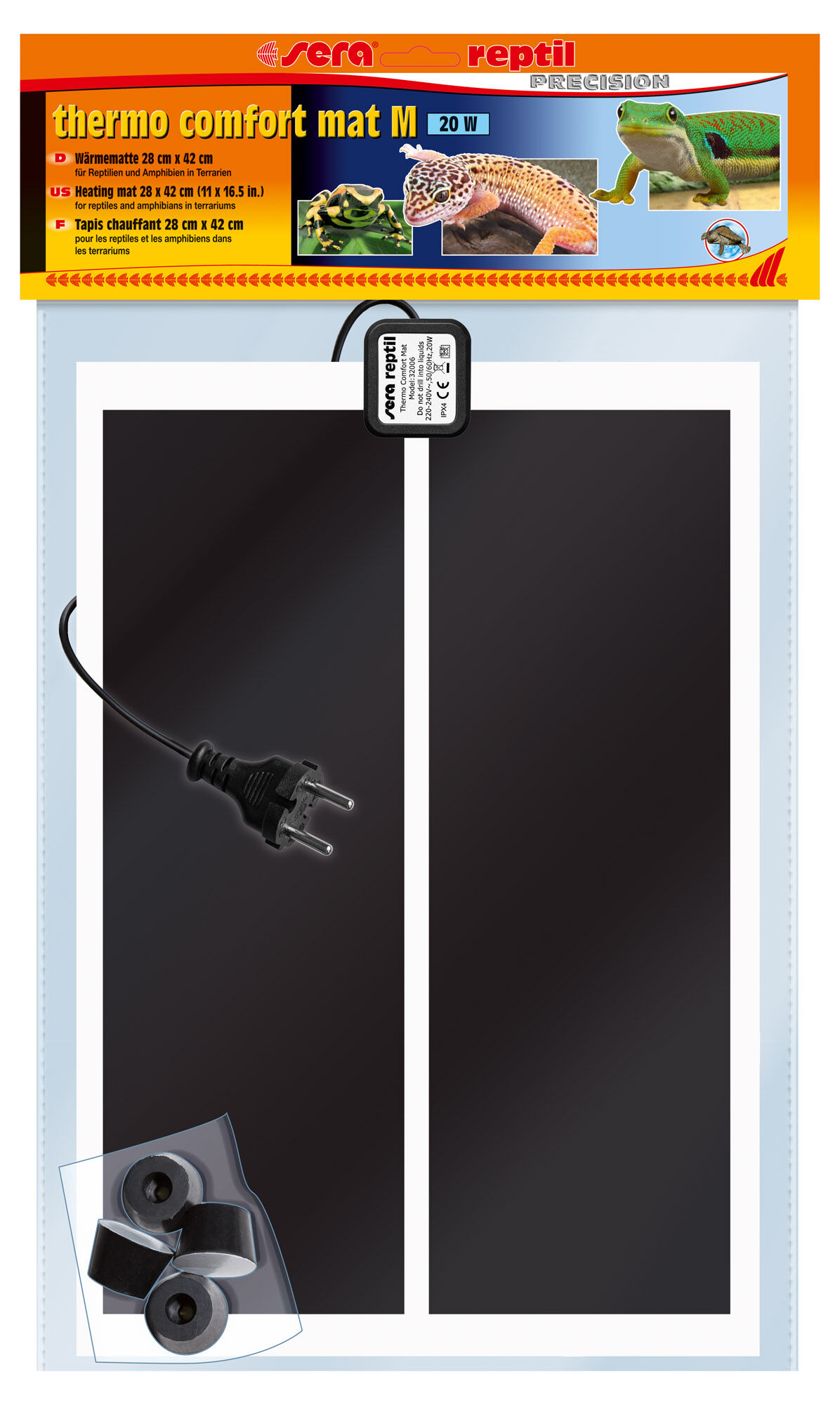 Sera - Tapis Chauffant Thermo Comfort Mat M de 28x42cm pour Terrarium - 20W Image num&eacute;ro 1