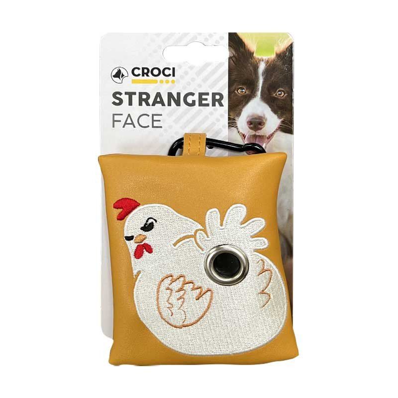Croci - Distributeur Sac &agrave; D&eacute;jections Stanger Poulet pour Chiens - Orange Image num&eacute;ro 1