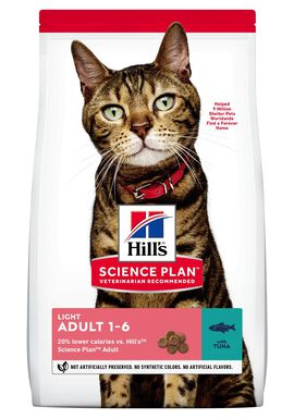 Hill's Science Plan - Croquettes Light au Poisson pour Chat - 1,5Kg