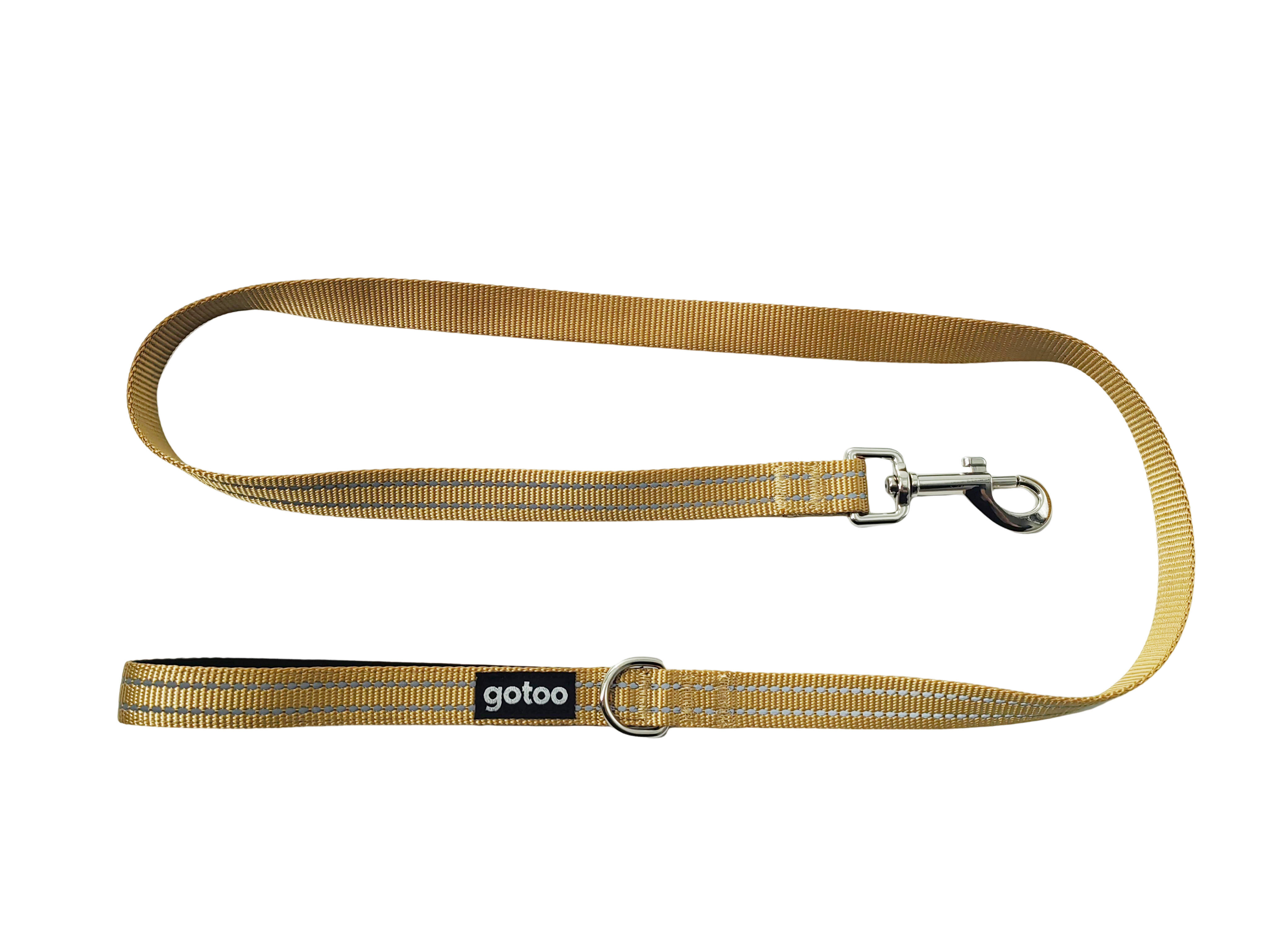 Gotoo - Laisse Essentials en Nylon Premium Beige pour Chien Image num&eacute;ro 1