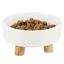 Duvoplus - Mangeoire Céramique Blanc pour Chats - 200ml - 11,5x11,5x6cm Indicateur image numéro 1