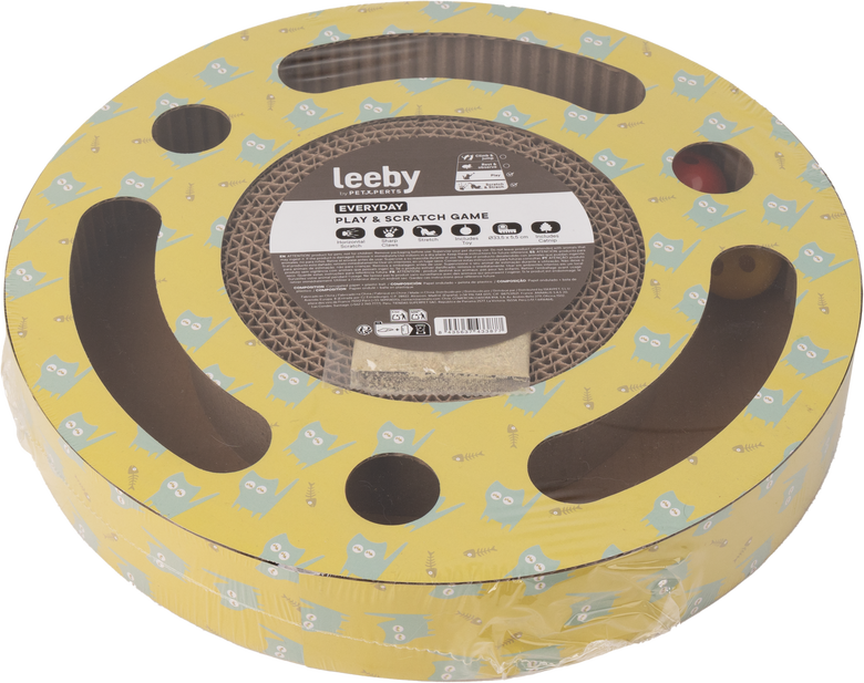 Leeby - Griffoir Jouet Plateforme en Carton pour Chats - 33,5cm Image numéro 3 Leeby - Griffoir Jouet Plateforme en Carton pour Chats - 33,5cm Image numéro 3