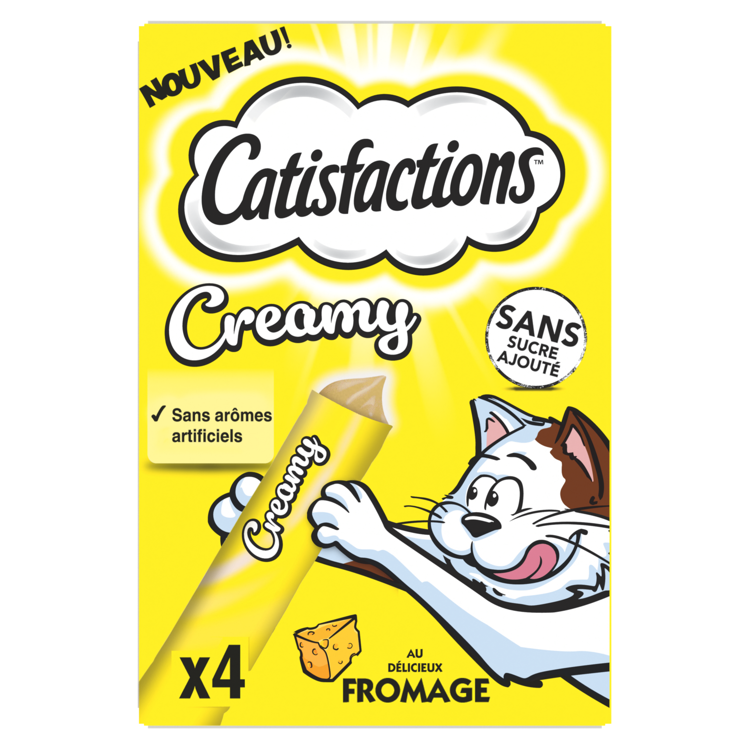 Catisfactions - Friandises Creamy au Fromage pour Chats - 4x10g Image num&eacute;ro 1
