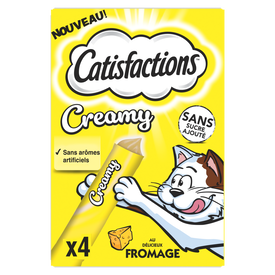 Catisfactions - Friandises Creamy au Fromage pour Chats - 4x10g