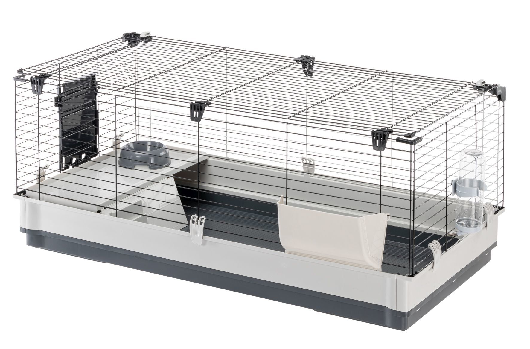 Ferplast - Cage Krolik XL pour Lapins et Cochon d Inde - Gris Image num&eacute;ro 2