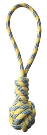 Croci - Jouet Corde avec Poignée Jaune pour Chiens - 40cm
