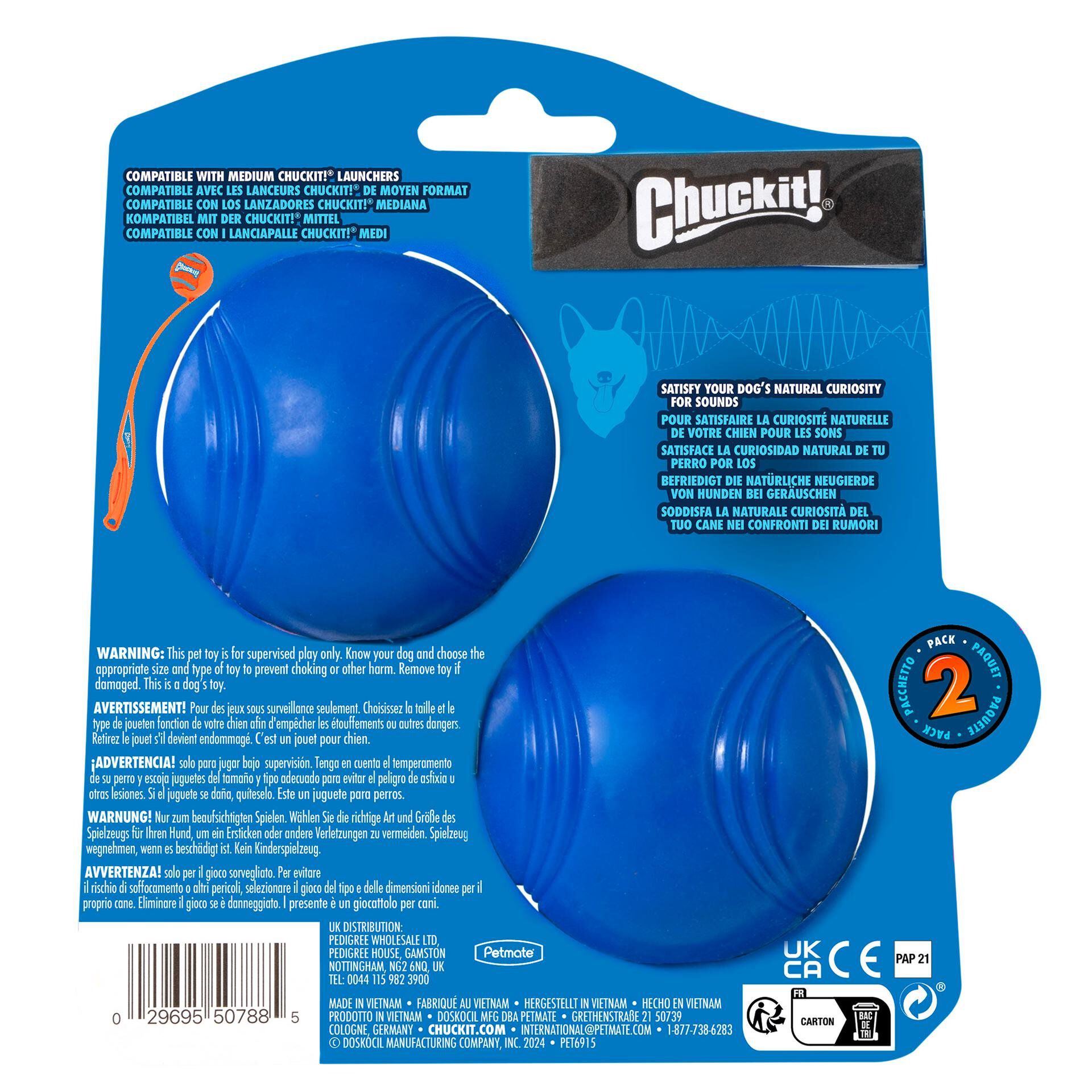 ChuckIt! -  Balles Crunch Ball 2 Pack - M Image num&eacute;ro 2