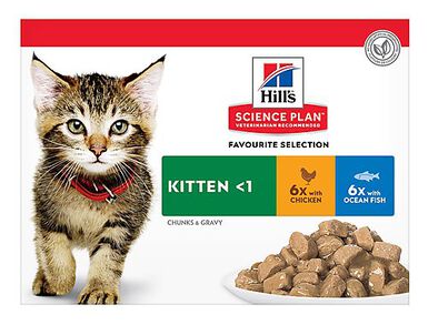 Hill's Science Plan - Sachets Multipack pour Chaton - 12x85g