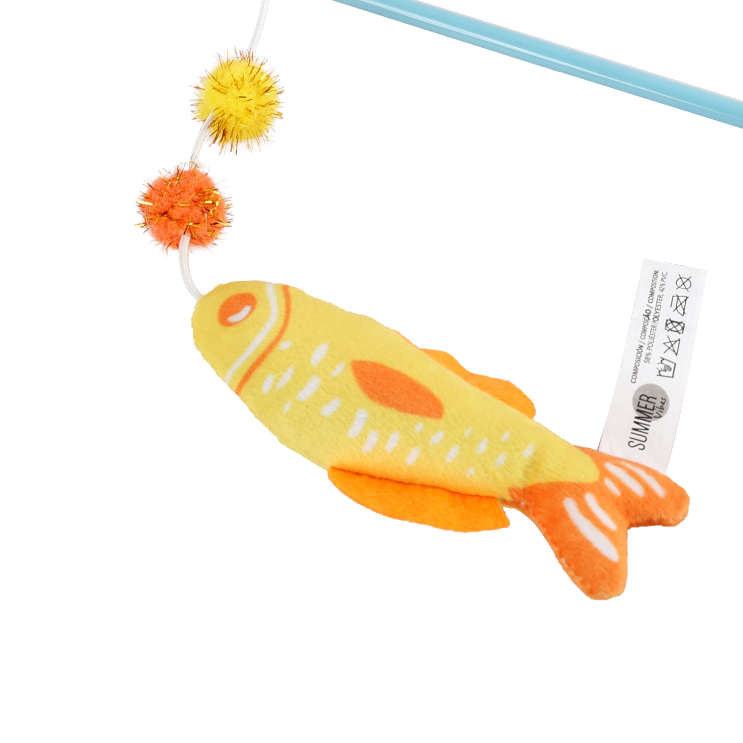 Summer Vibes - Canne &agrave; P&ecirc;che avec Poisson pour Chats - 30cm Image num&eacute;ro 3