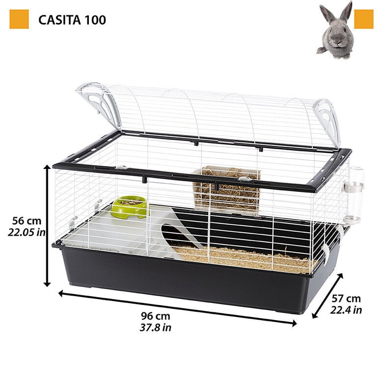 Ferplast - Cage Casita 100 pour Grands Rongeurs - 96cm Image numéro 2 Ferplast - Cage Casita 100 pour Grands Rongeurs - 96cm Image numéro 2