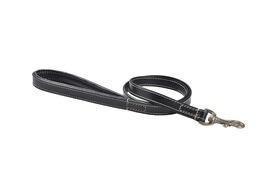 Bobby - Laisse Classique Haute Finition Noir pour Chiens