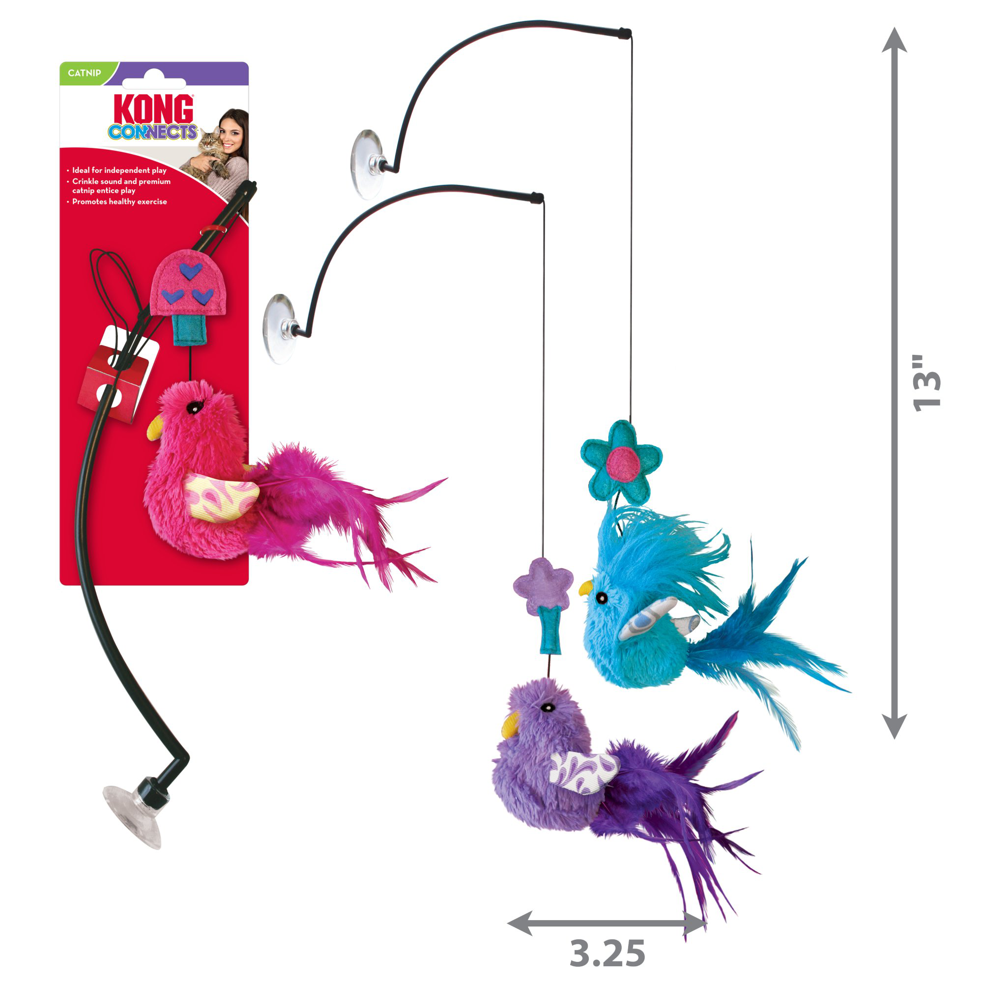 KONG - Jouet Connects avec Ventouse pour Chats Image num&eacute;ro 3