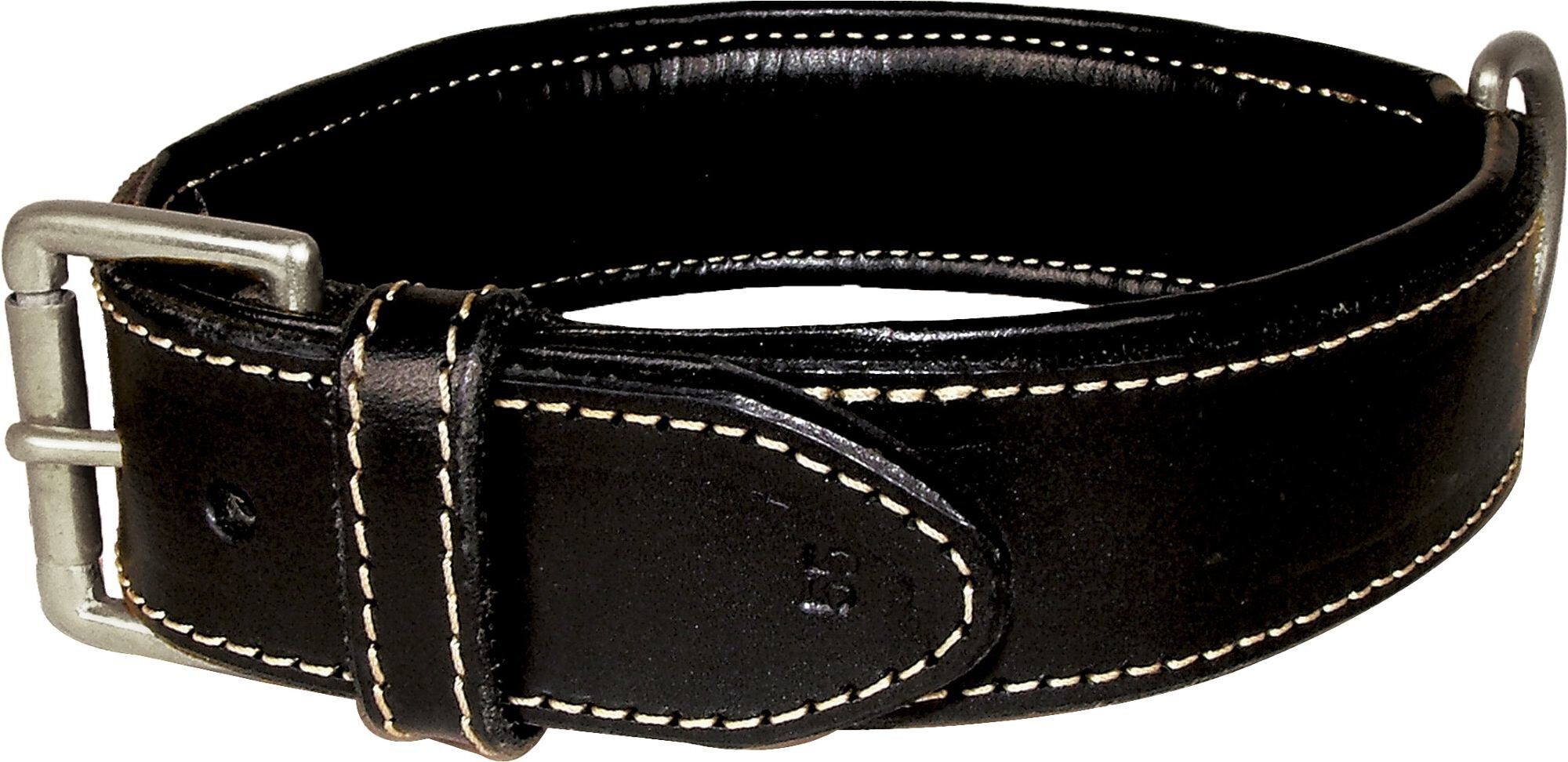 Bobby - Collier Classique Haute Finition Noir pour Chiens - 50cm Image num&eacute;ro 1