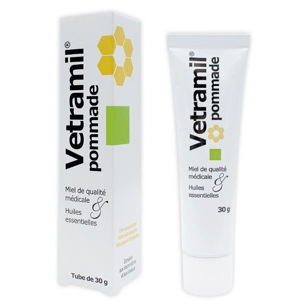 Anidev - Pommade Vetramil Cicatrisante pour Mammif&egrave;res Et Oiseaux - 30g Image num&eacute;ro 1