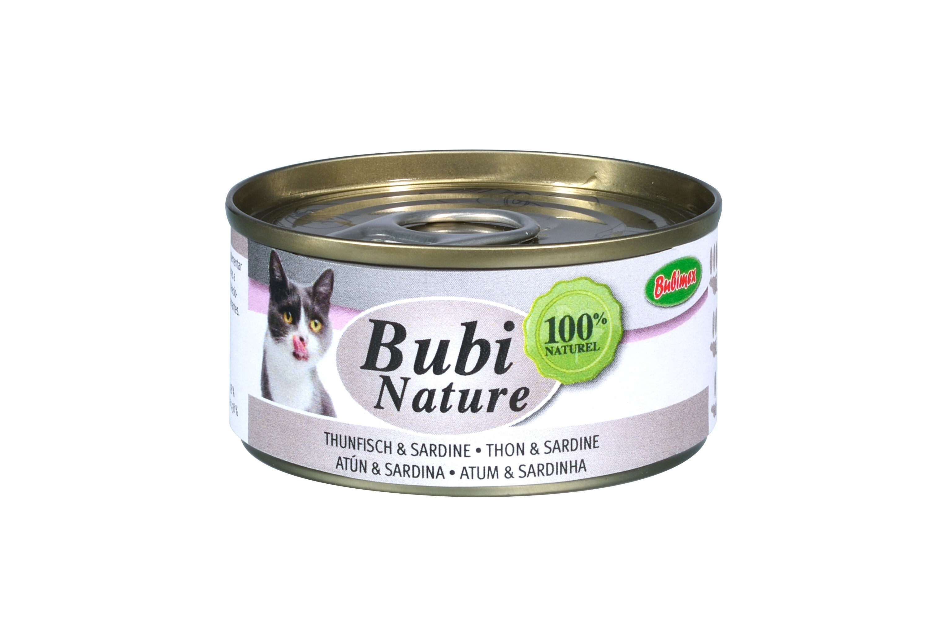 Bubimex - P&acirc;t&eacute;e Bubi Nature Thon et Sardine pour Chats - 70g Image num&eacute;ro 1