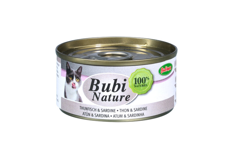 Bubimex - Pâtée Bubi Nature Thon et Sardine pour Chats - 70g Image numéro 1 Bubimex - Pâtée Bubi Nature Thon et Sardine pour Chats - 70g Image numéro 1