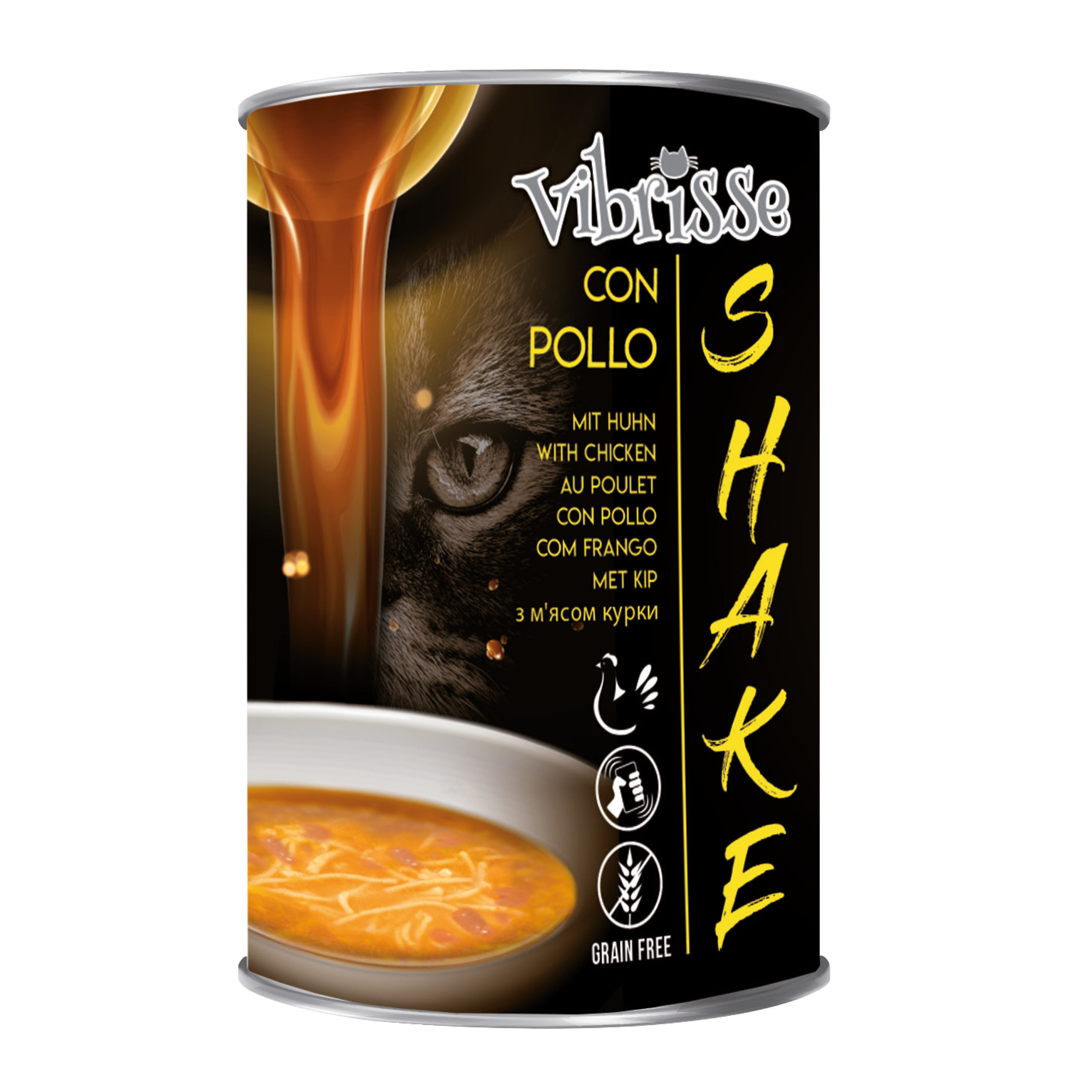 Vibrisse - SHAKE SOUPE AU POULET POUR CHATS - 135g Image num&eacute;ro 1