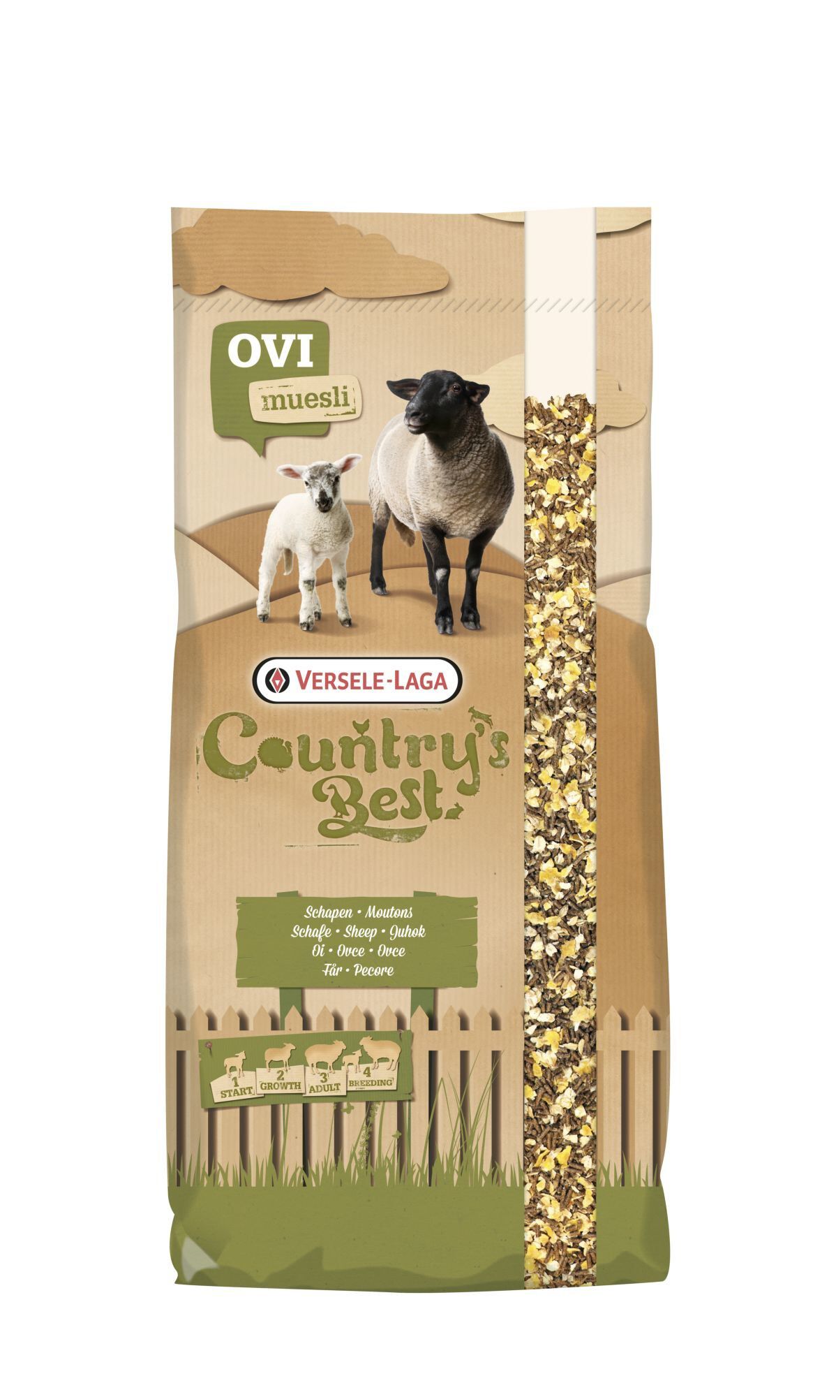 Versele Laga - Aliment Country's Best Ovimash 3 Muesli pour Moutons - 20Kg Image num&eacute;ro 1