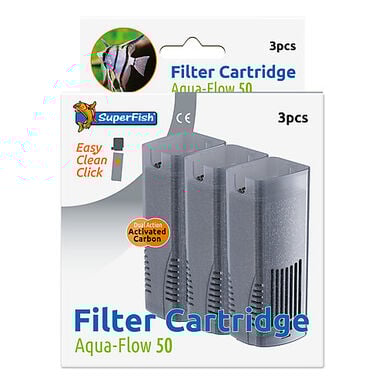 Superfish - Cartouches Filtres Aqua-Flow 50 pour Aquarium - x3