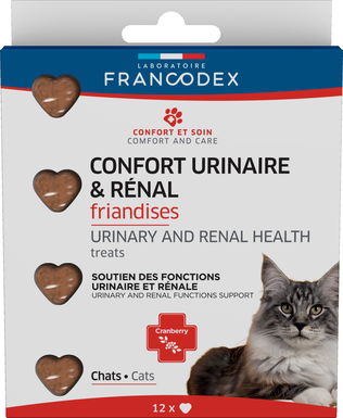 Francodex - Friandises Confort Urinaire & Rénal pour Chats - x12
