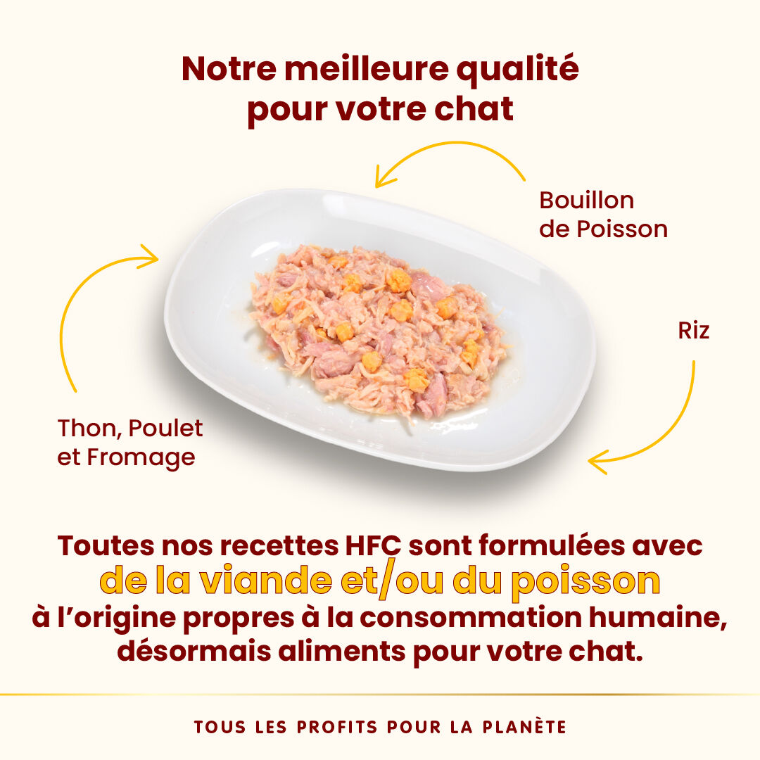 Almo Nature - P&acirc;t&eacute;e en Bo&icirc;te HFC Cuisine Thon avec Fromage pour Chat - 70g Image num&eacute;ro 4