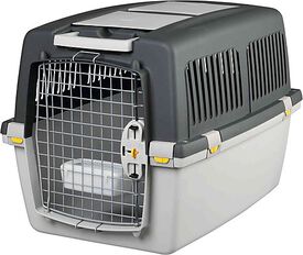 Trixie - Box de Transport Gulliver Gris Clair/Gris Foncé - S/M : 52 x 51 x 72 cm