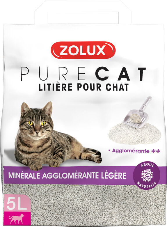 Zolux - Litière Purecat Agglomérante Légère - 5L Image numéro 1 Zolux - Litière Purecat Agglomérante Légère - 5L Image numéro 1
