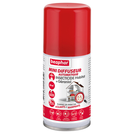 Beaphar - Mini Diffuseur Automatique insecticide habitat - 75ml (25 m²)