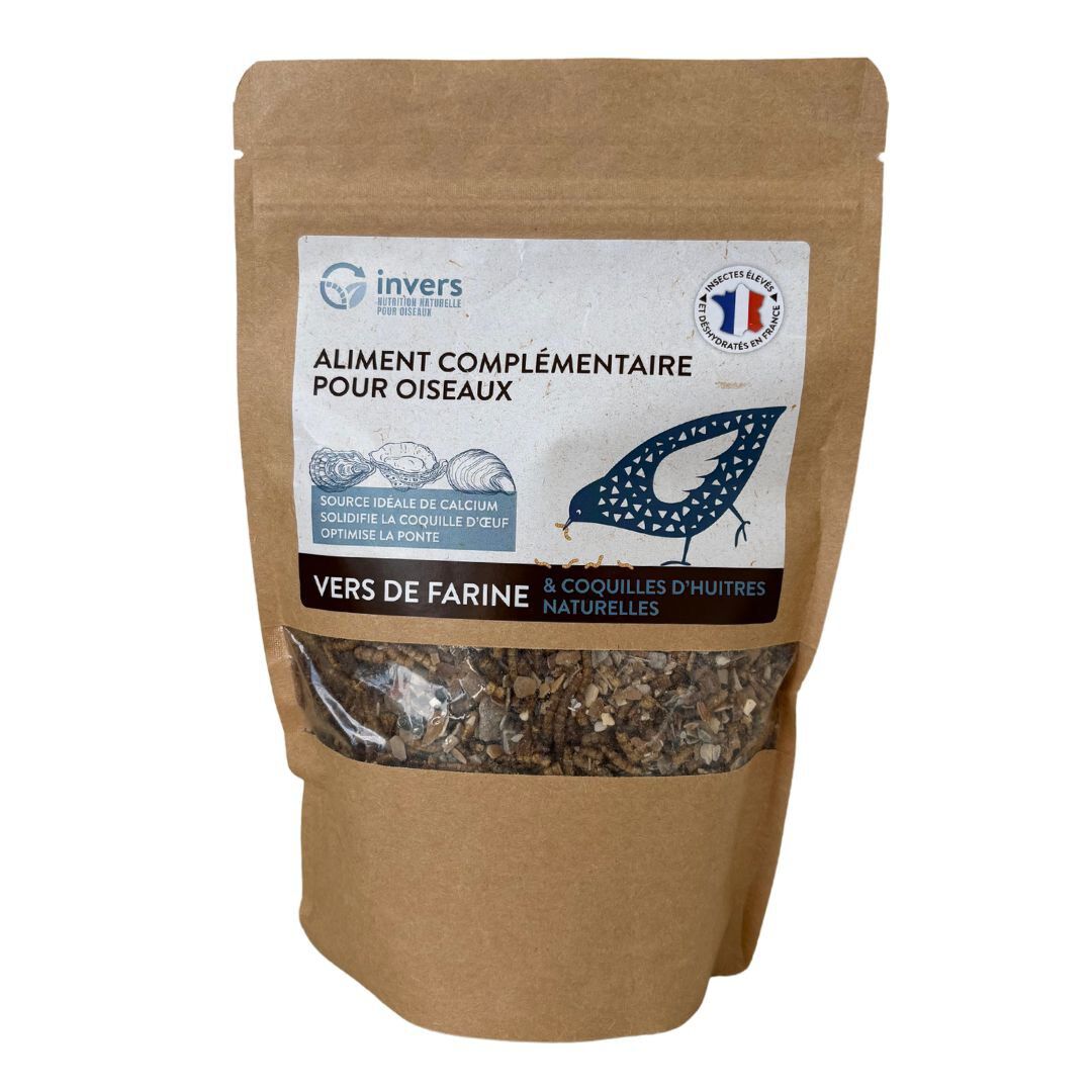 Invers - M&eacute;lange de Vers de Farine et Coquilles d'Hu&icirc;tres - 400g Image num&eacute;ro 1