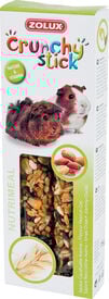 Zolux - Friandises Crunchy Stick Cacahuète et Avoine pour Cochon d'Inde - 115g