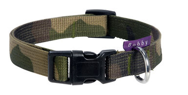 Bobby - Collier Camouflage Kaki S pour Chiens - 40cm