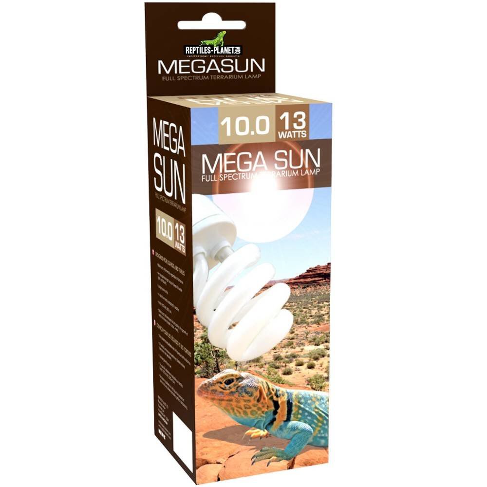 Reptiles Planet - Ampoule Mega Sun UVB 10.0  pour Terrarium - 13W Image num&eacute;ro 1
